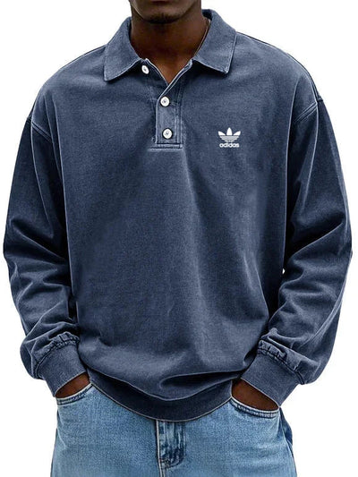 аⅾіⅾаѕ – Polo casual à manches longues pour homme