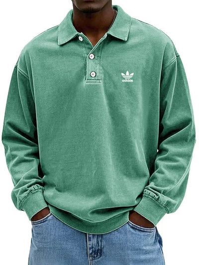 аⅾіⅾаѕ – Polo casual à manches longues pour homme