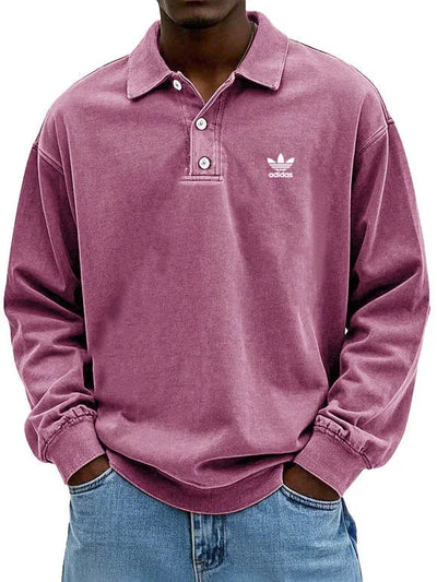 аⅾіⅾаѕ – Polo casual à manches longues pour homme