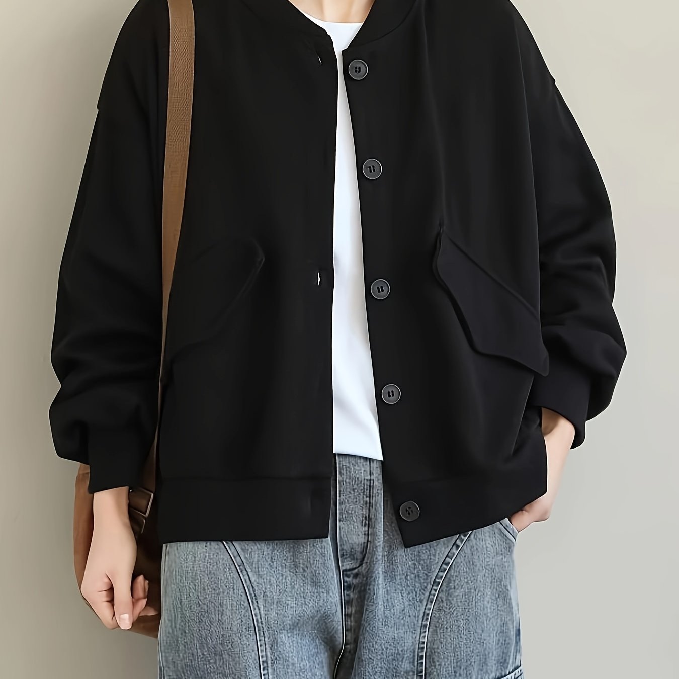 Eliana™ Cardigan Femme – Marron Boutonné Élégant