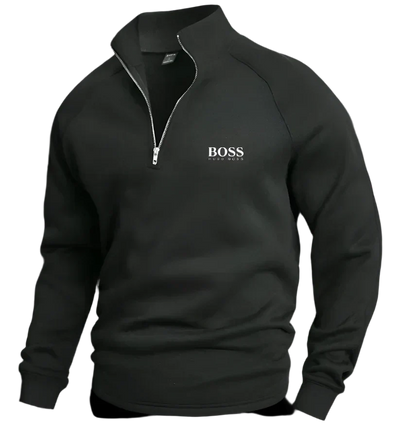 НՍԌО ВОЅЅ™  Pull en coton avec demi-fermeture éclair