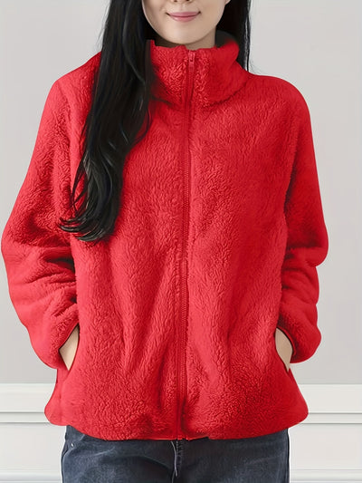 Zenya™ Manteau Femme – Polaire Moelleuse Bleu Clair