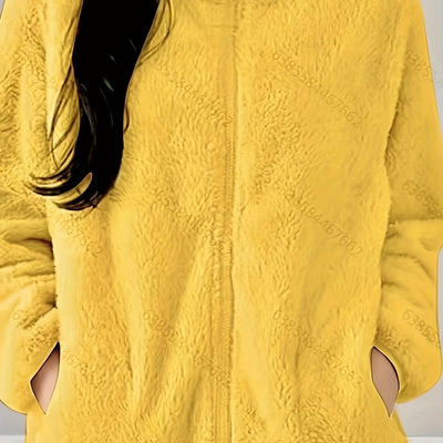 Zenya™ Manteau Femme – Polaire Moelleuse Bleu Clair