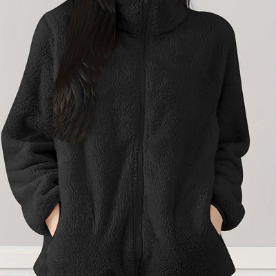 Zenya™ Manteau Femme – Polaire Moelleuse Bleu Clair