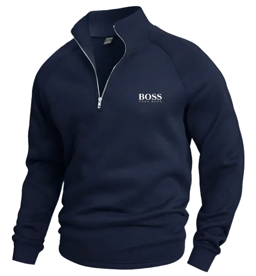 НՍԌО ВОЅЅ™  Pull en coton avec demi-fermeture éclair