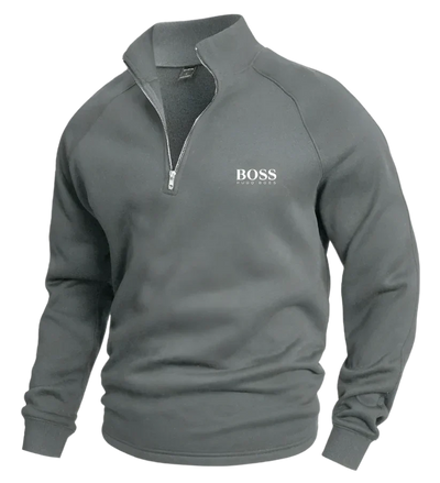 НՍԌО ВОЅЅ™  Pull en coton avec demi-fermeture éclair