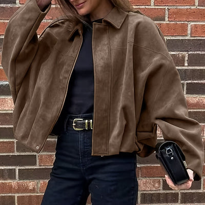Zeyna™ Veste Bomber Femme – Style Chic & Décontracté