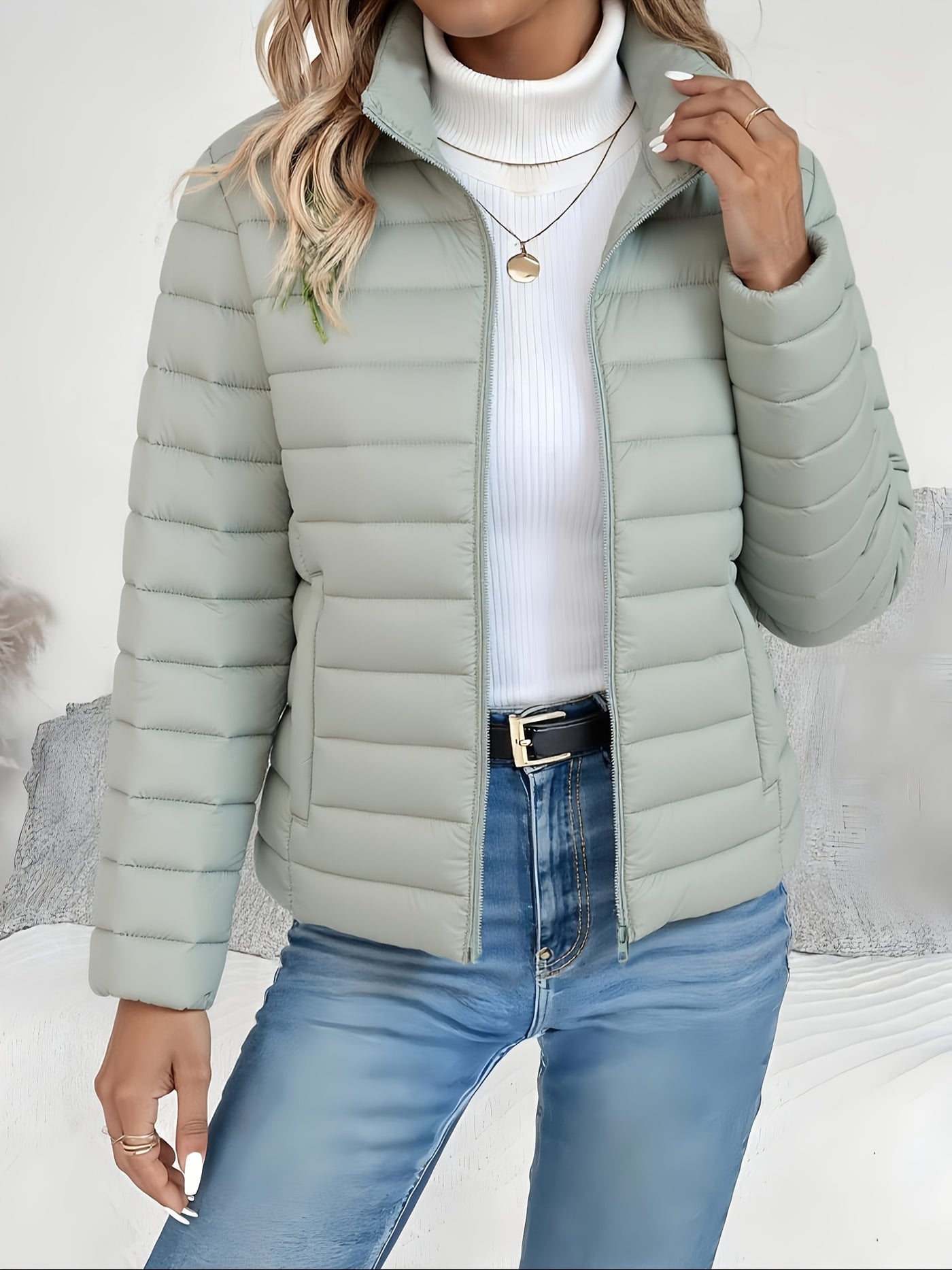Almira™ Veste Longue Femme – Automne/Hiver Chic