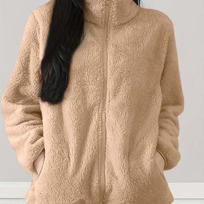Zenya™ Manteau Femme – Polaire Moelleuse Bleu Clair