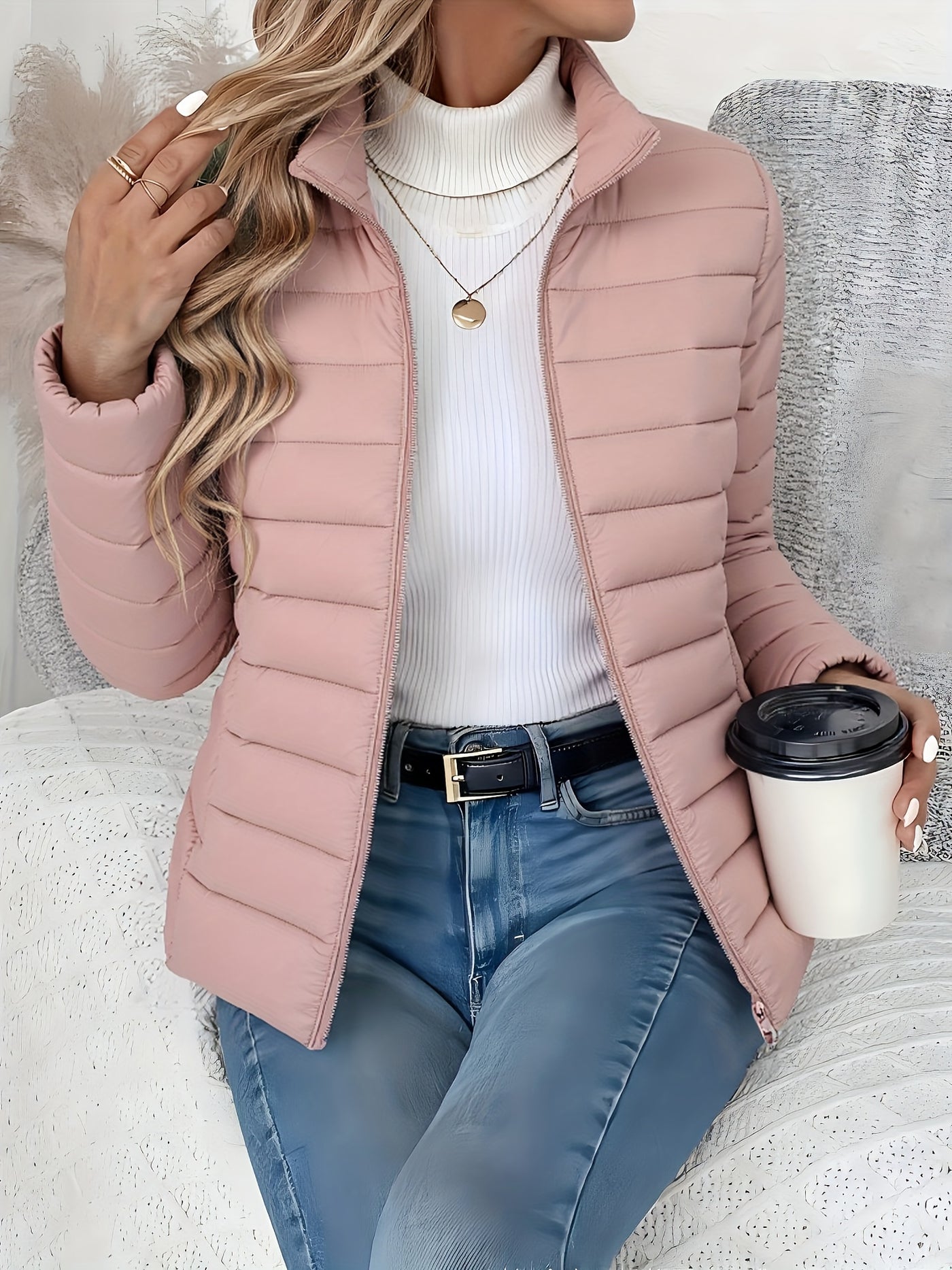 Almira™ Veste Longue Femme – Automne/Hiver Chic