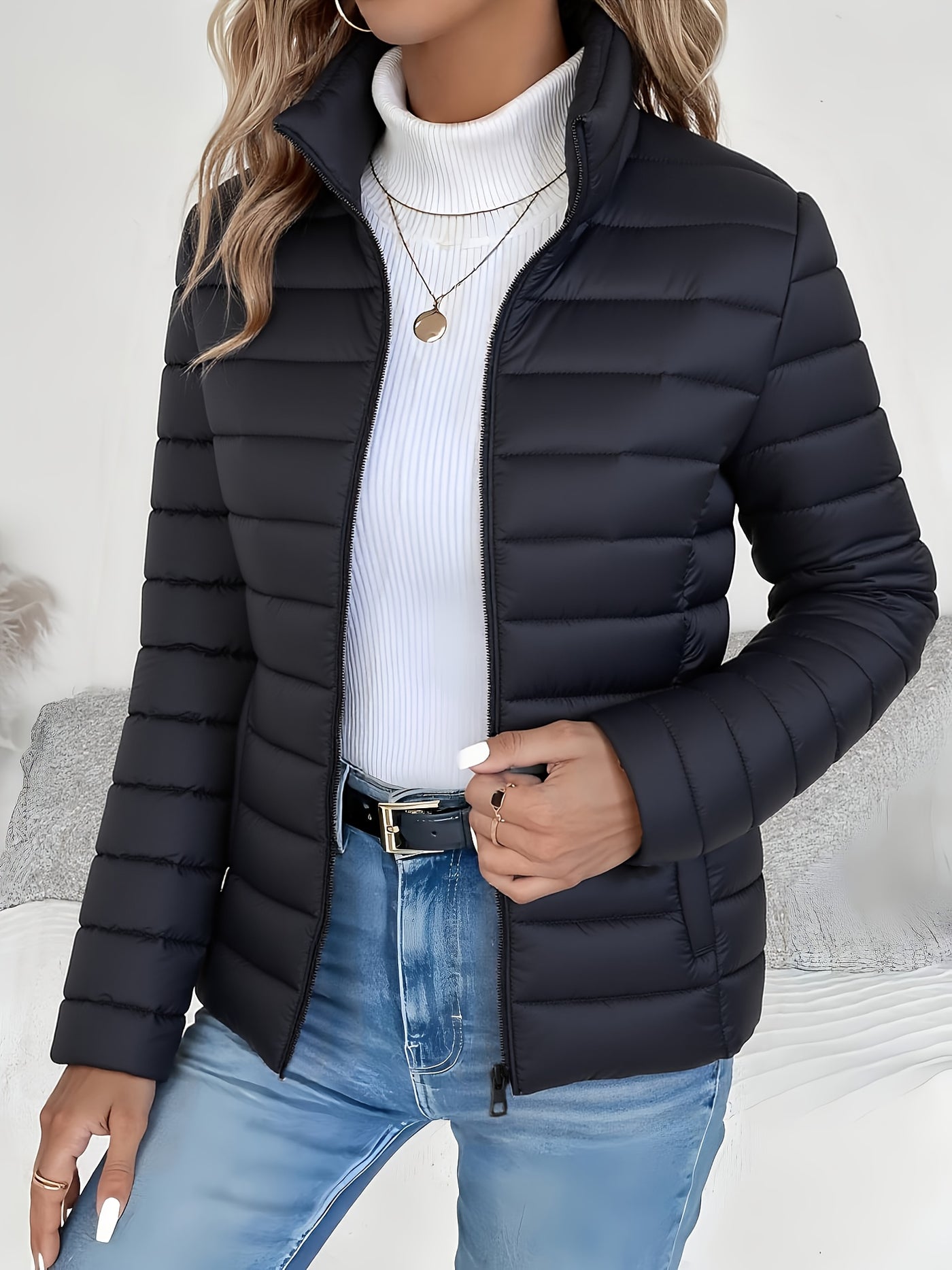 Almira™ Veste Longue Femme – Automne/Hiver Chic