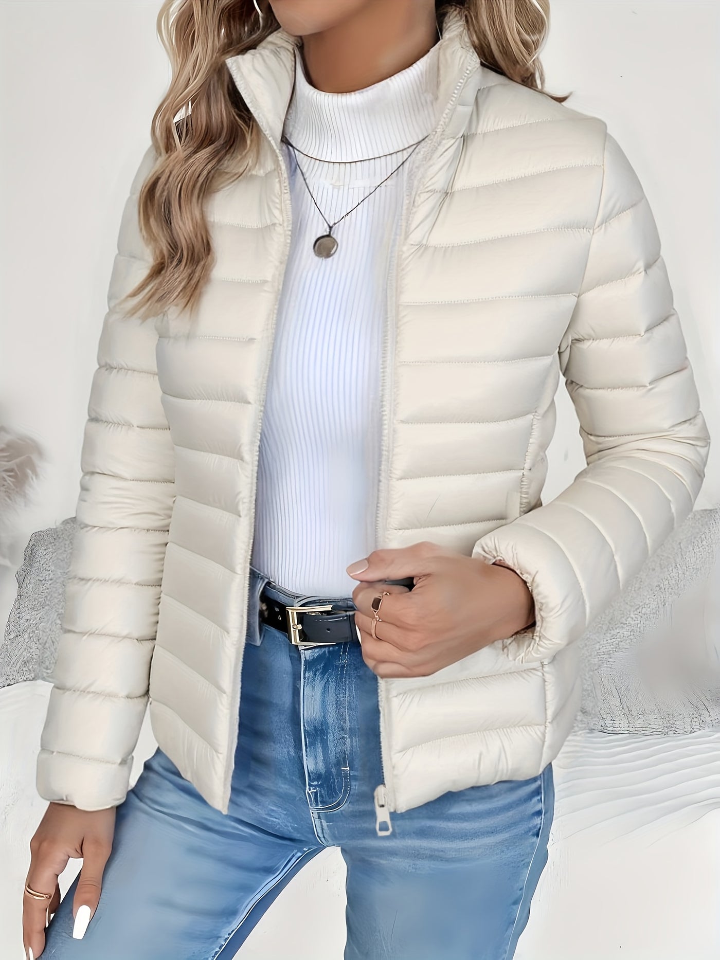 Almira™ Veste Longue Femme – Automne/Hiver Chic