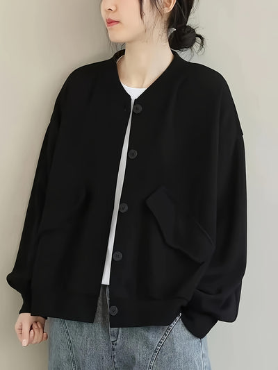 Eliana™ Cardigan Femme – Marron Boutonné Élégant
