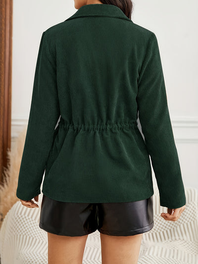Elyra™ Veste Classique Femme – Vert Olive Chic