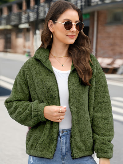 Amira™ Manteau Femme – Peluche Polaire Élégant