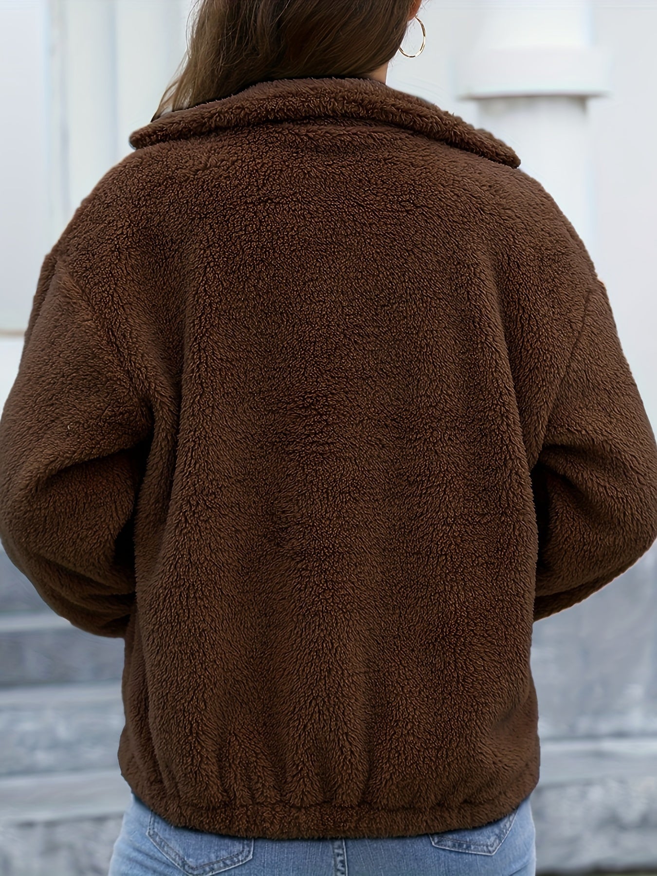 Amira™ Manteau Femme – Peluche Polaire Élégant