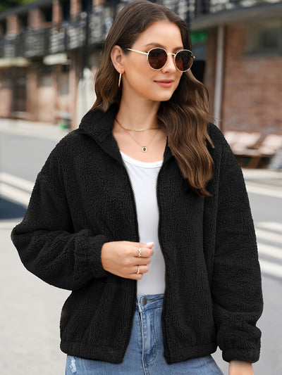 Amira™ Manteau Femme – Peluche Polaire Élégant