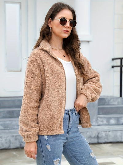 Amira™ Manteau Femme – Peluche Polaire Élégant