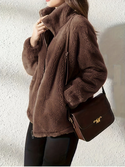 Althea™ Veste Peluche Femme – Style Décontracté & Formel