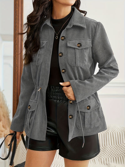 Elyra™ Veste Classique Femme – Vert Olive Chic