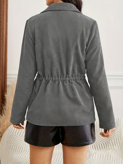 Elyra™ Veste Classique Femme – Vert Olive Chic