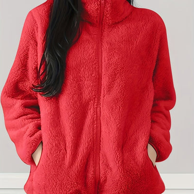 Zenya™ Manteau Femme – Polaire Moelleuse Bleu Clair