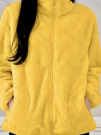 Zenya™ Manteau Femme – Polaire Moelleuse Bleu Clair
