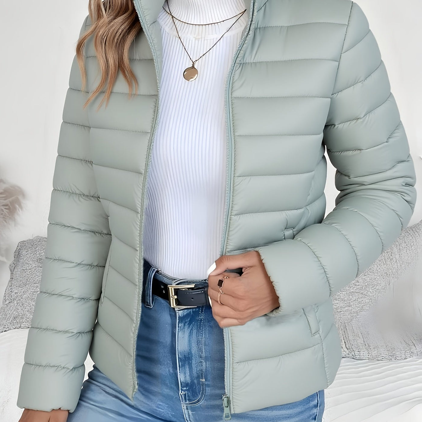 Almira™ Veste Longue Femme – Automne/Hiver Chic
