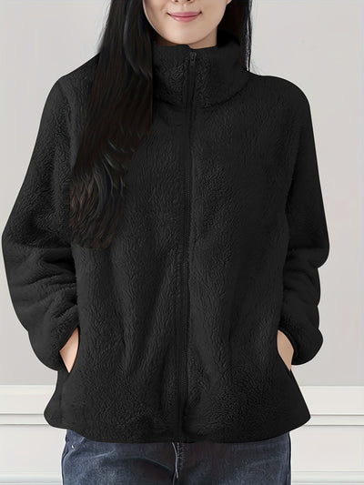 Zenya™ Manteau Femme – Polaire Moelleuse Bleu Clair