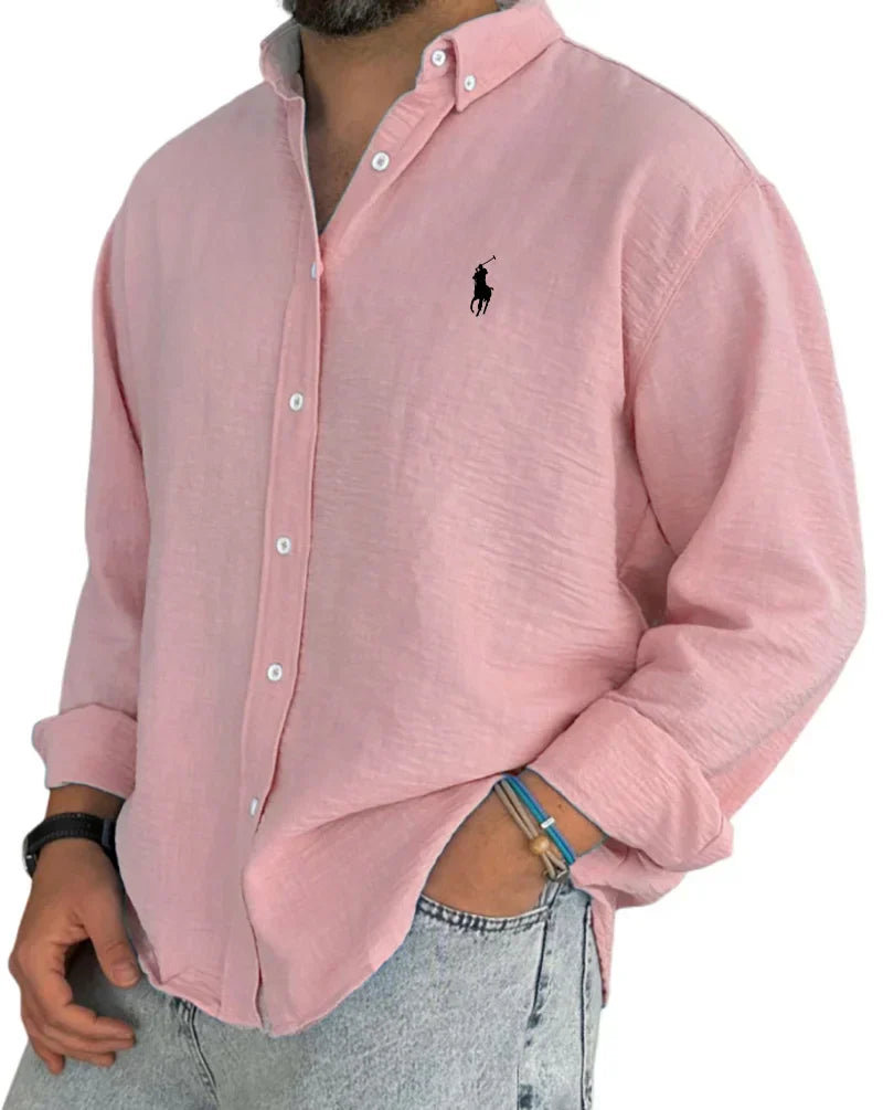 ᏒᎪᏞᏢᎻ ᏞᎪՍᏒЕΝ - Chemise en lin et coton