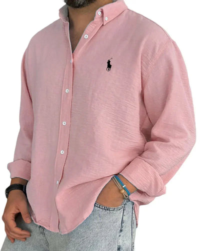 ᏒᎪᏞᏢᎻ ᏞᎪՍᏒЕΝ - Chemise en lin et coton