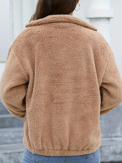 Amira™ Manteau Femme – Peluche Polaire Élégant